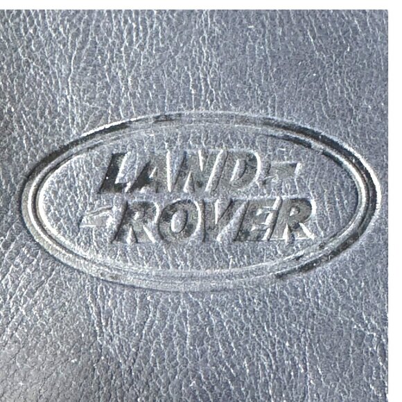 Empty Land Rover Drawstring Leather Pouch Travel Bag Organizer Blue Gray Set 2 - Picture 3 of 7